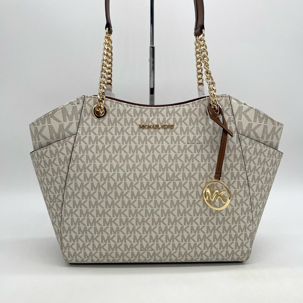 Michael Kors Large Chain Shoulder Tote Bag